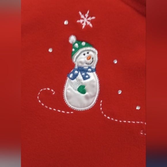 Holiday Editions Red Vest with Snowman Embroidery - Picture 5 of 5